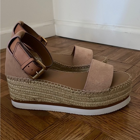 See By Chloé Glyn Ankle-Strap Platform Wedge Sandals - Picture 3 of 9